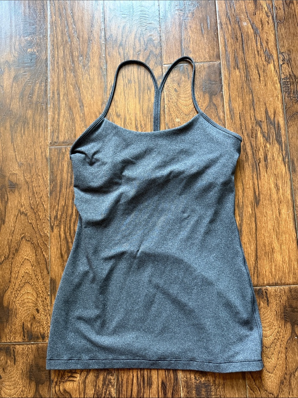 Lululemon Power Pose Tank Top, Heathered Black, size 6 - Picture 6 of 10